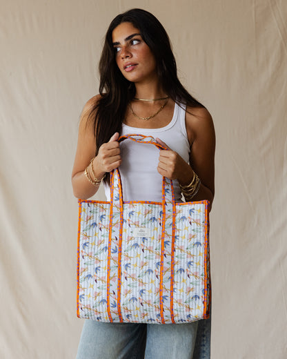 Birds Of A Feather Quilted Tote Bag