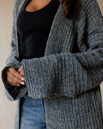 Mara Grey Knit Cardigan