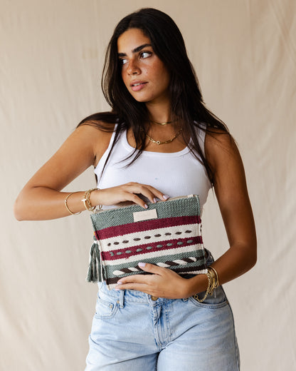 Terra Weave Olive Pouch