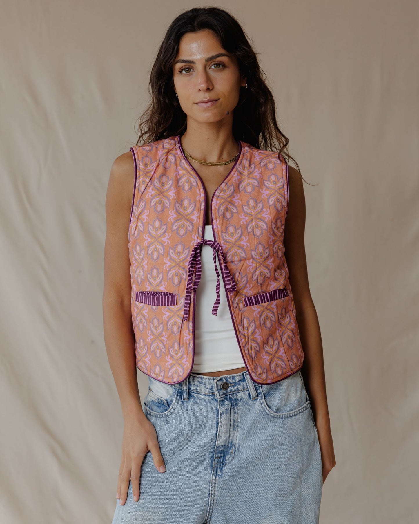 Seeds and beads Reversible Vest
