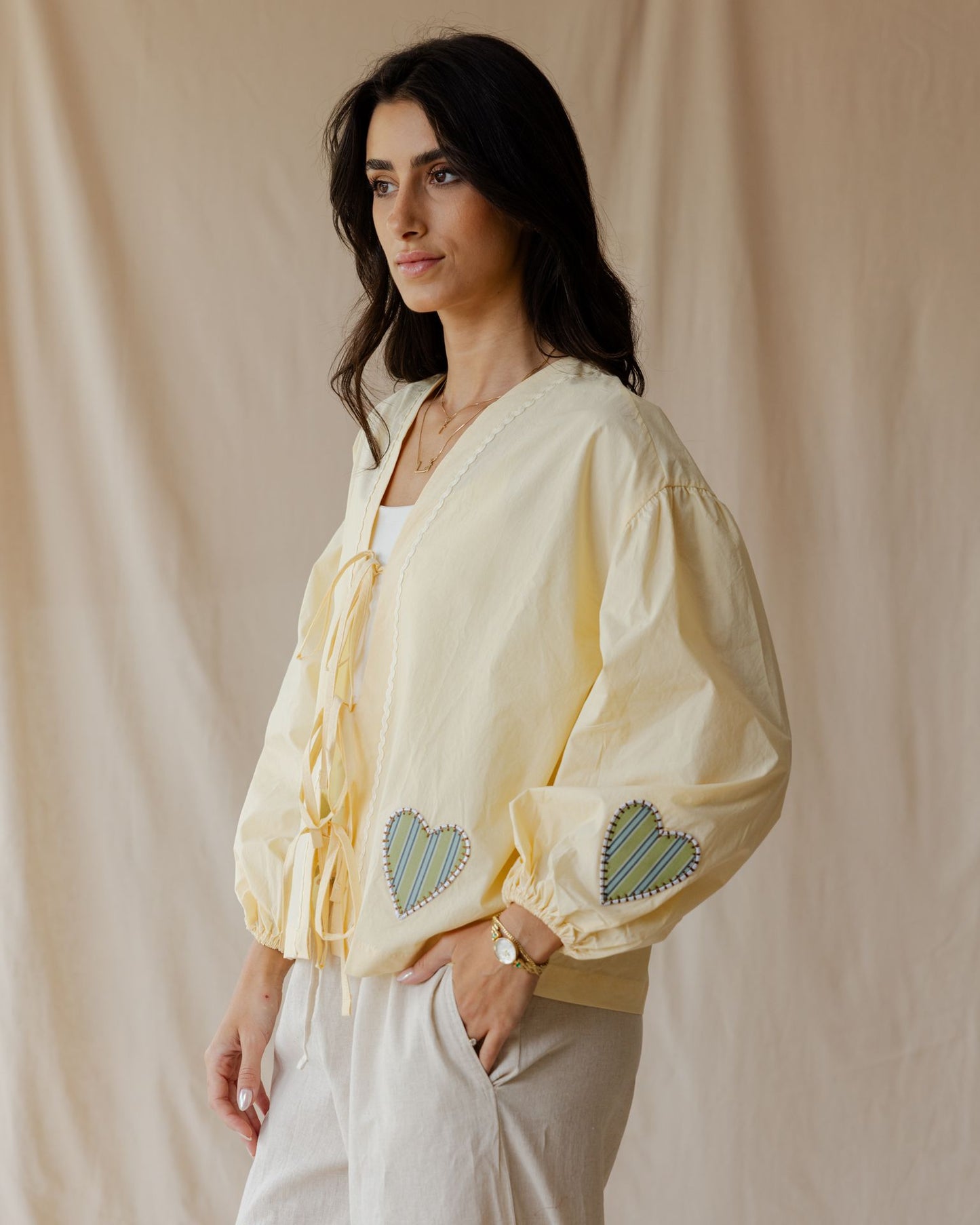 Heartstrings Yellow Blouse