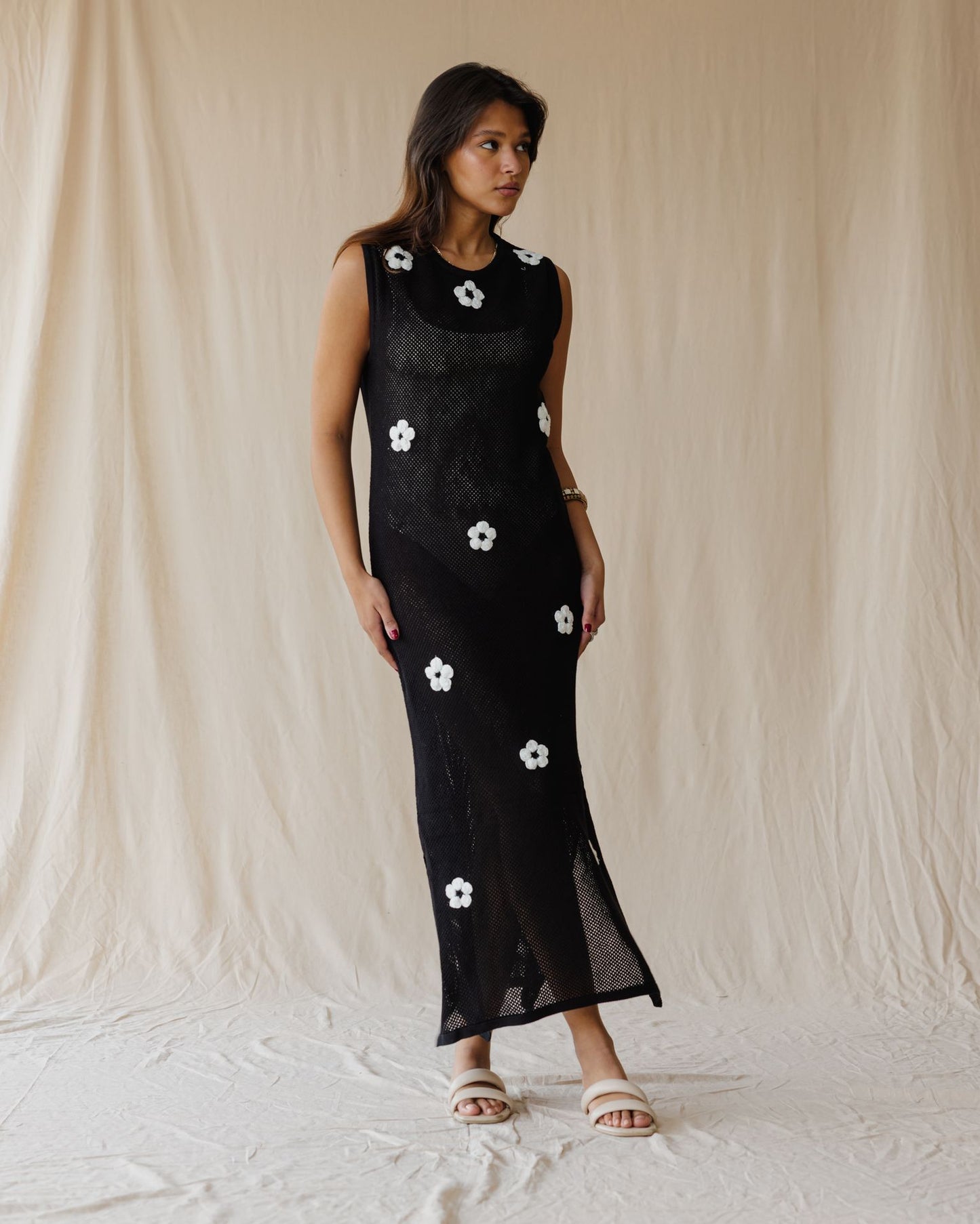 Vestido preto Daisy Drift