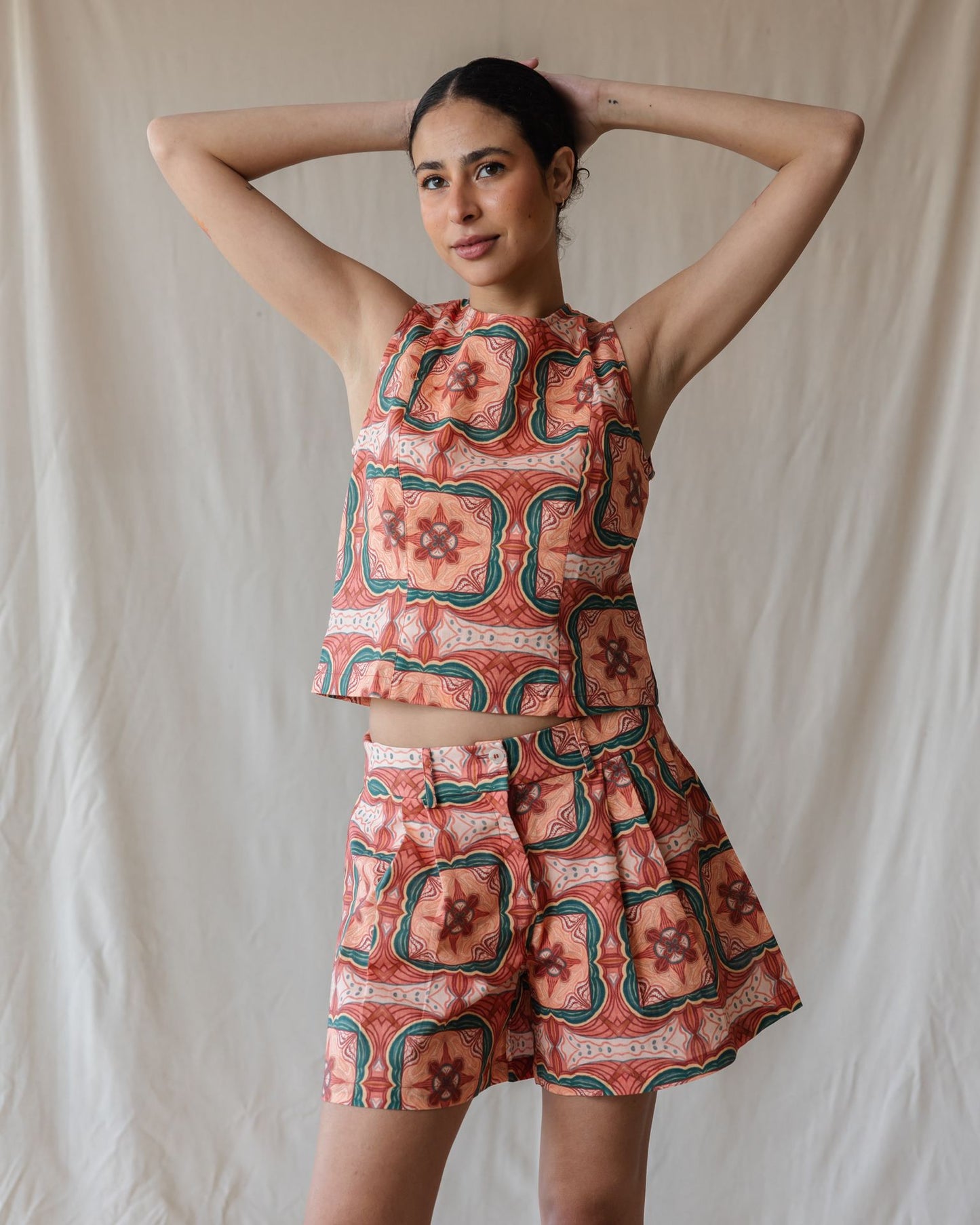 Terracotta Tiles Linen Set