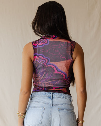 Daydream Bloom Sleeveless Mesh Top