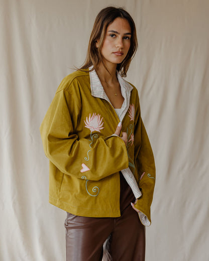 Embroidered Heart Meadow Jacket