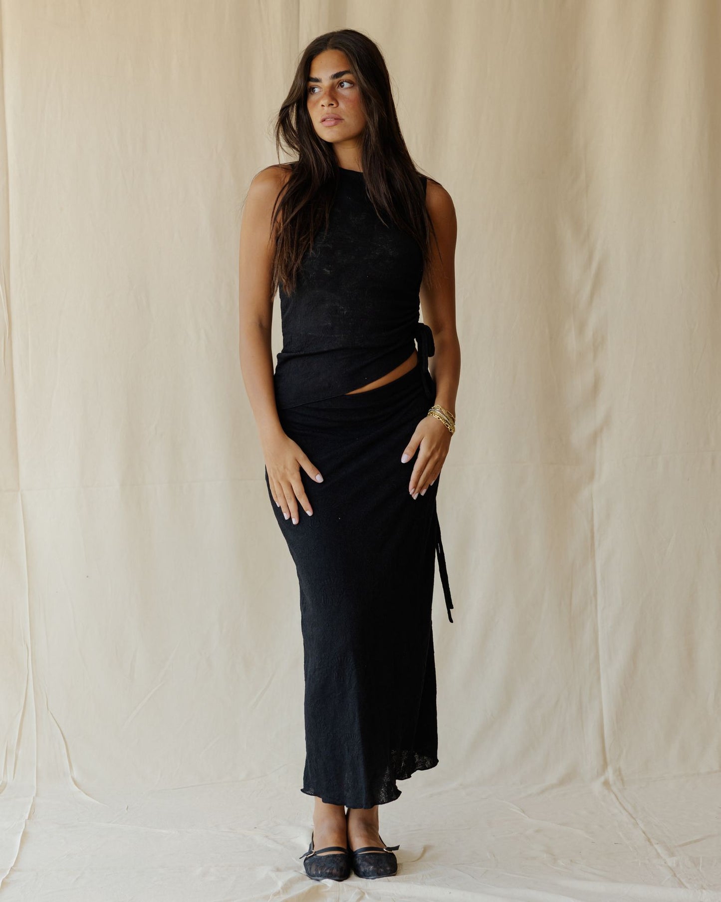 Terra Lace Black Skirt