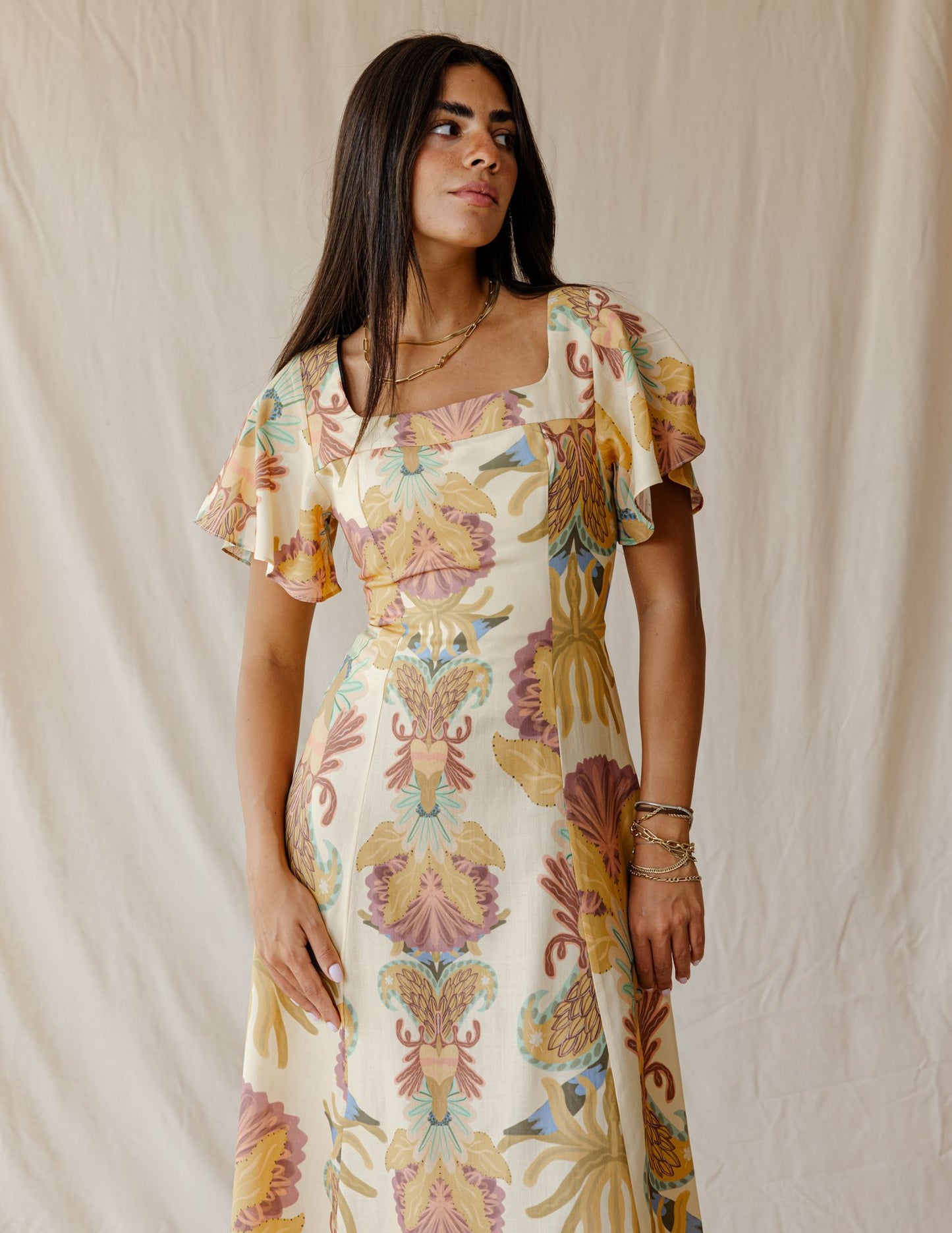 Sundrift Dress In Butter Yellow