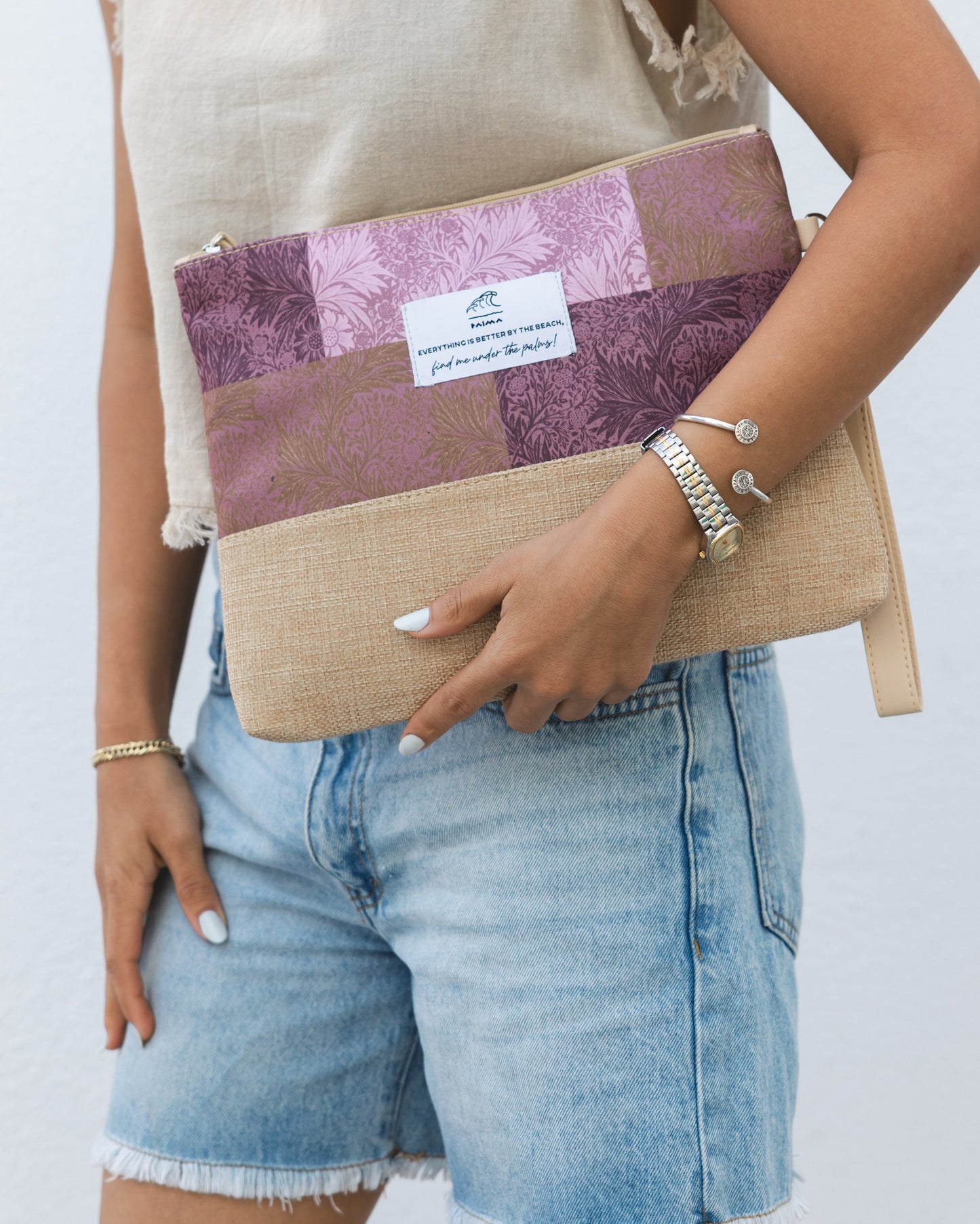 Patchy Antique Beach Pouch