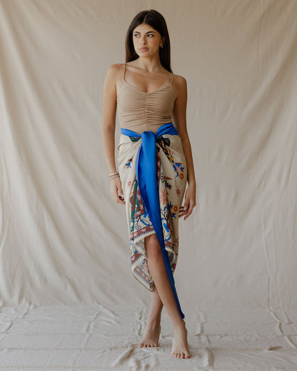 Tamara Palm Sarong Beige