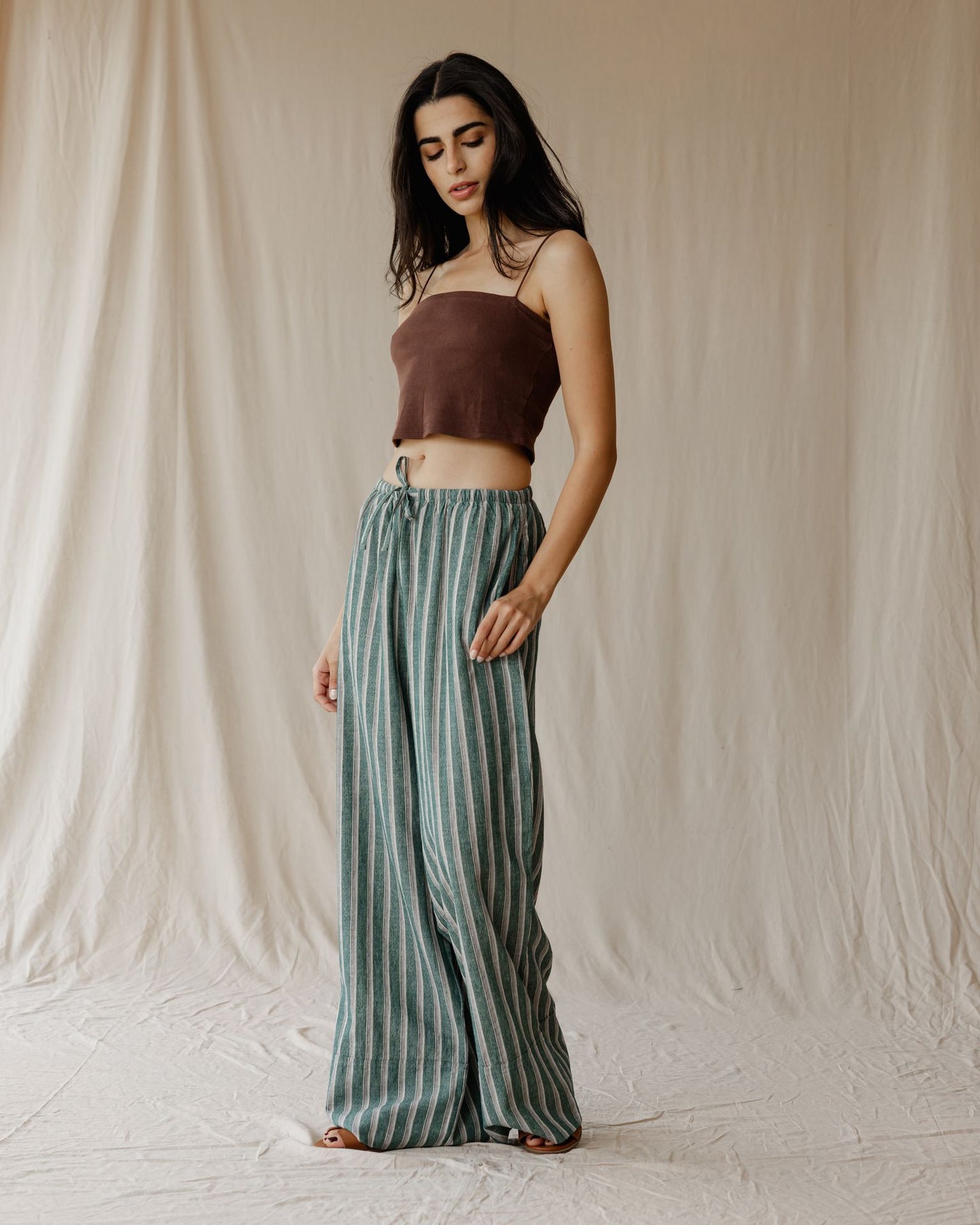 Pantalones Linen Moss Drift