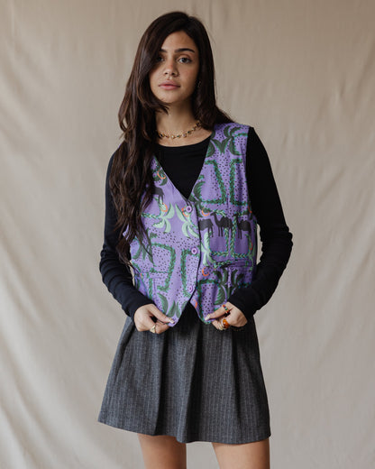 Camel Maze Weste Lila