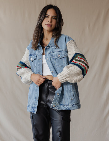 Giacca in denim Ace Trico X verde