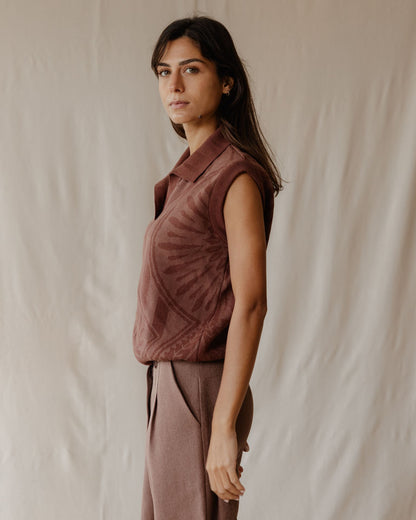 Chestnut Knit Vest
