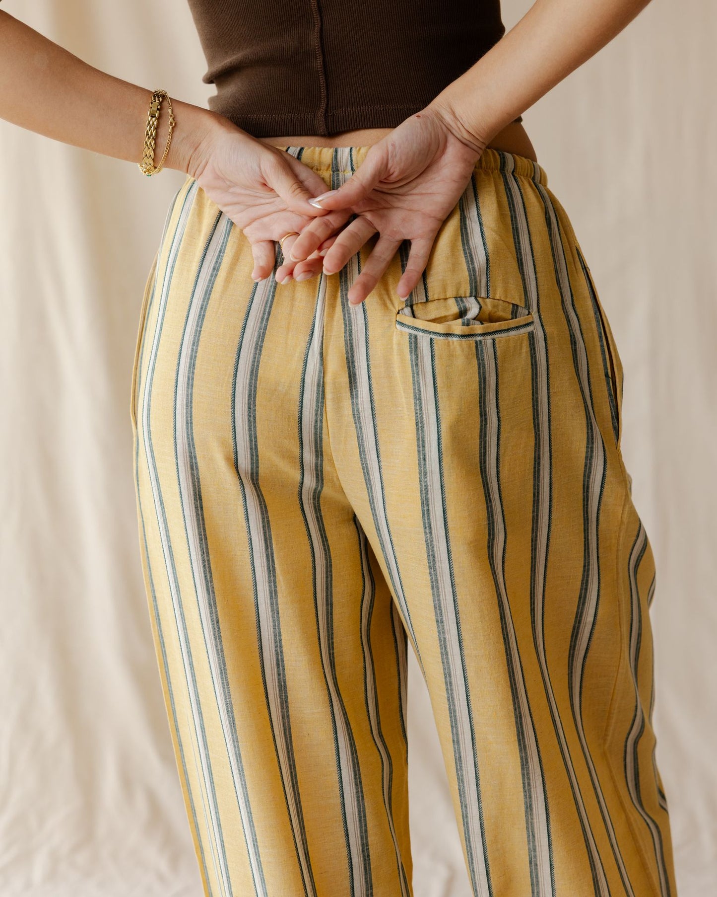 Pantalones de Lino Saffron Dune
