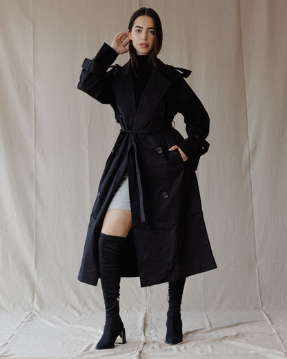 Trench Relax Fit Nero