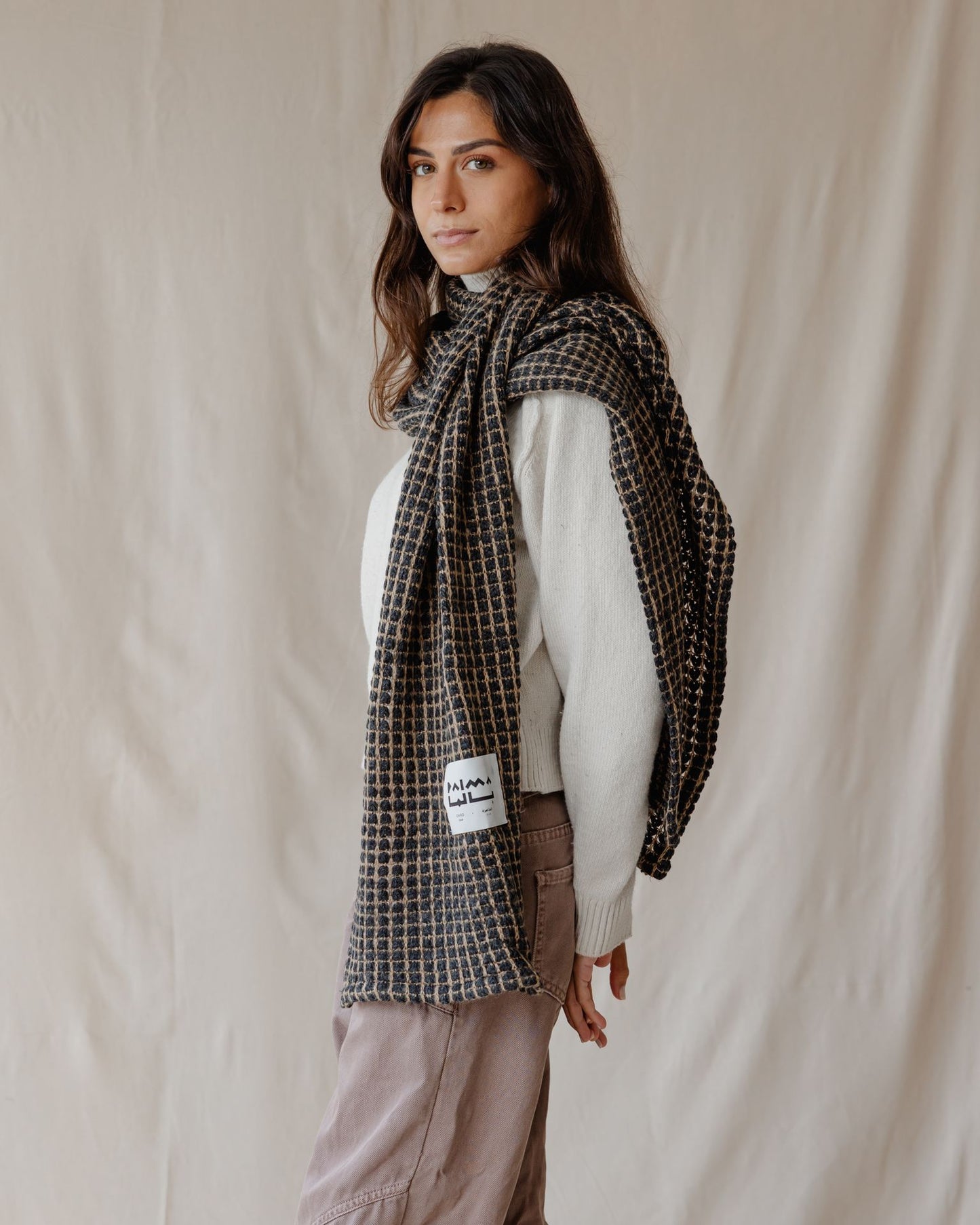 Urban Grid Winter Scarf