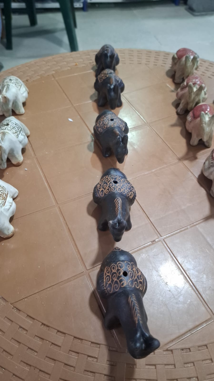 Handcrafted Black Donkey Figurine