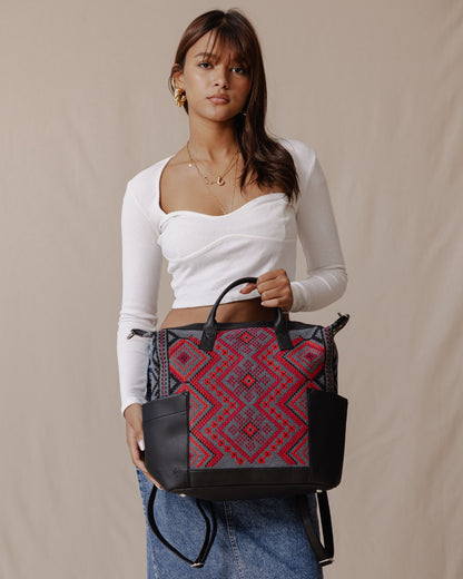 Bolsa de ciudad cosida