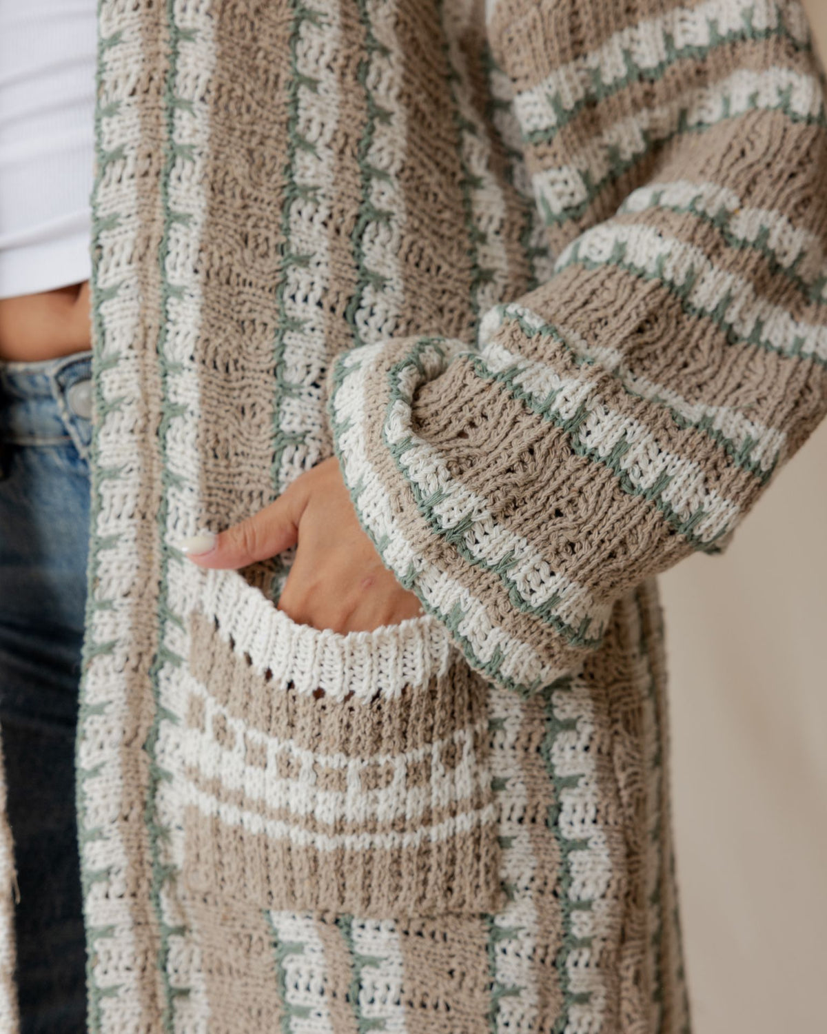 Oat Sand Pop Cardigan