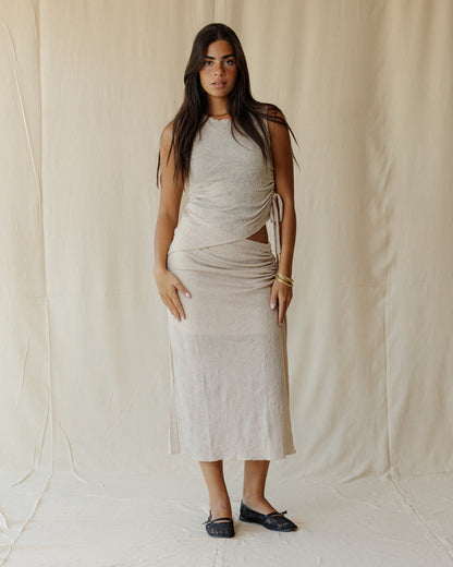 Terra Lace Beige Skirt