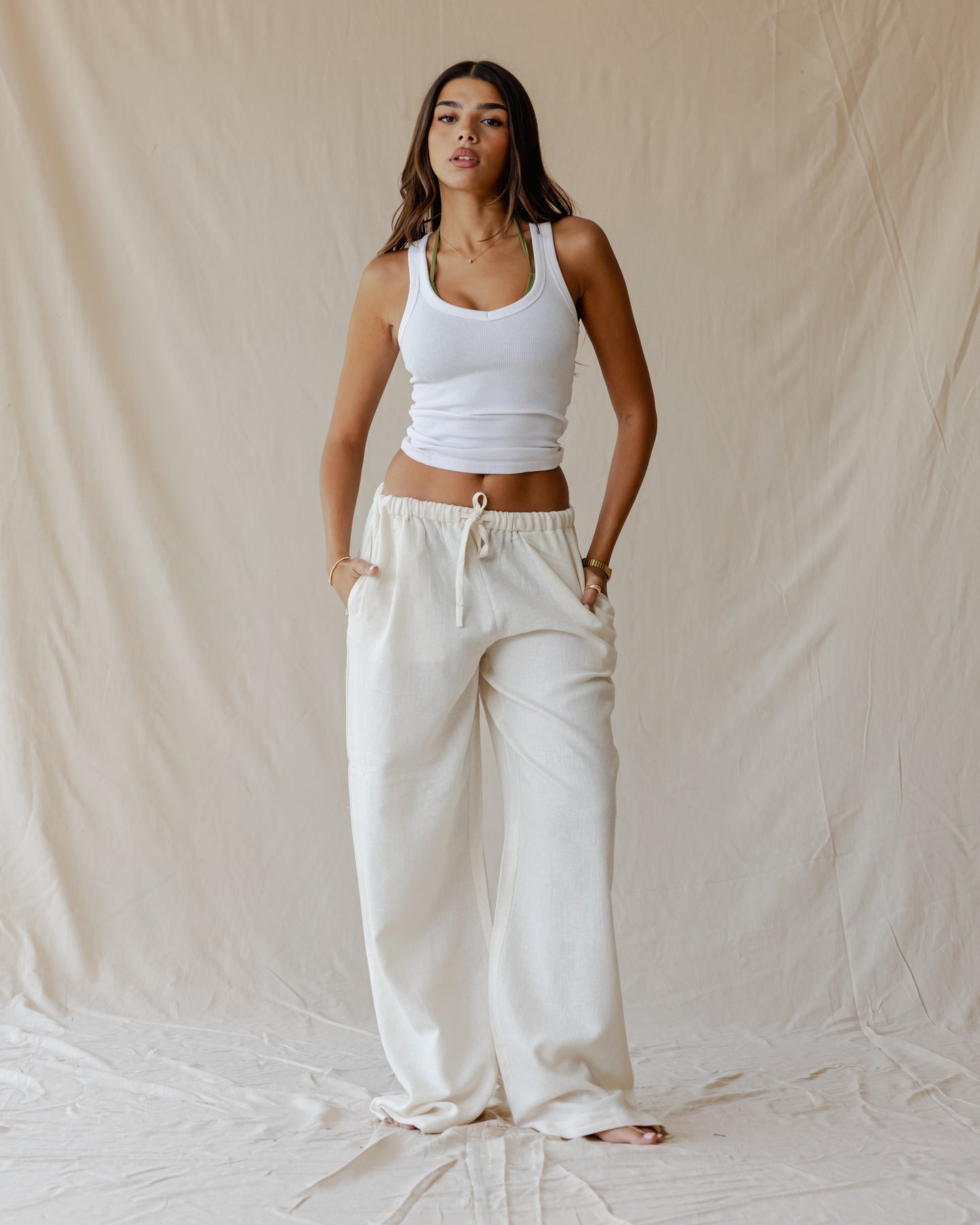 Liora Off-White Pants