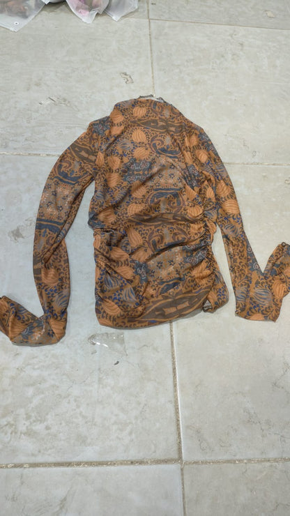 Autumn Mirage Mesh Top
