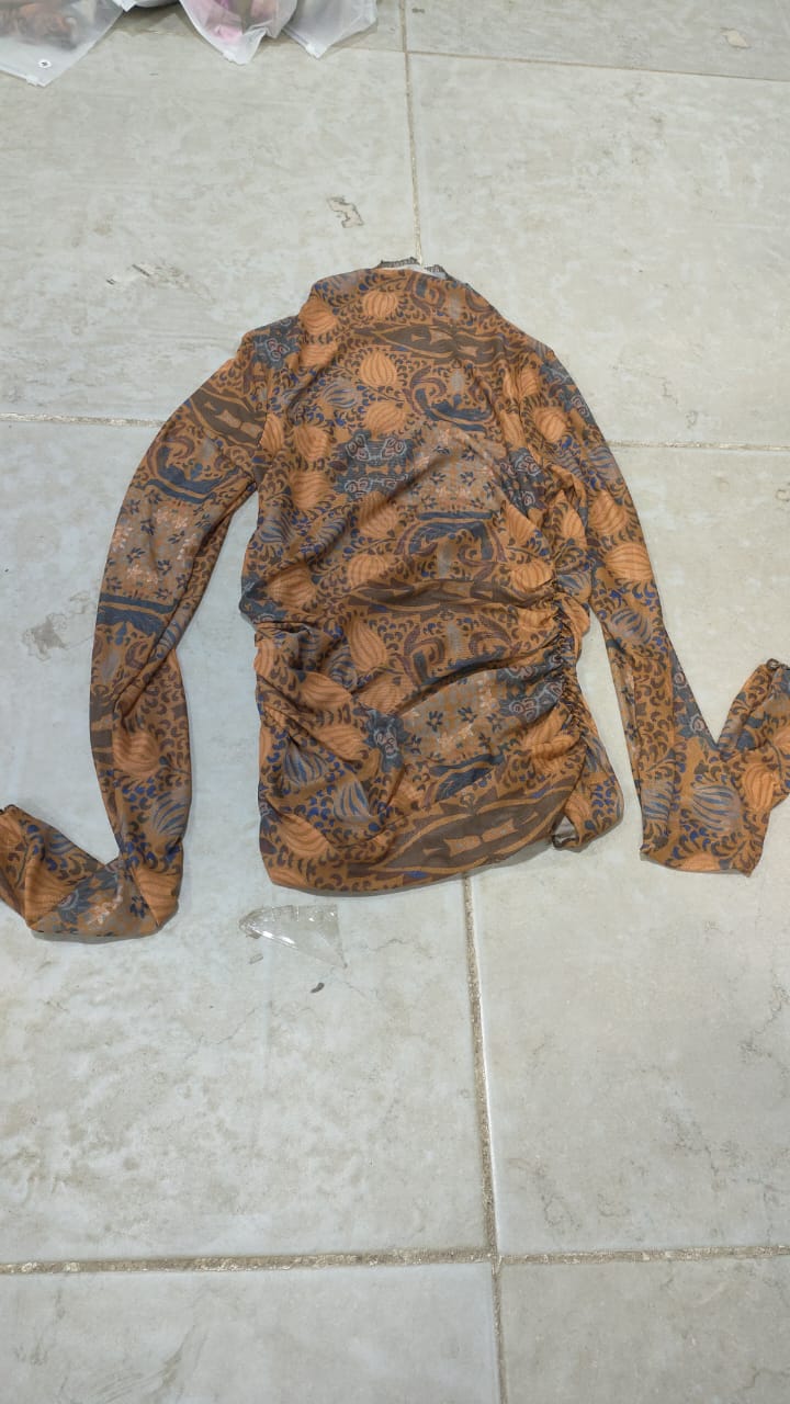 Autumn Mirage Mesh Top