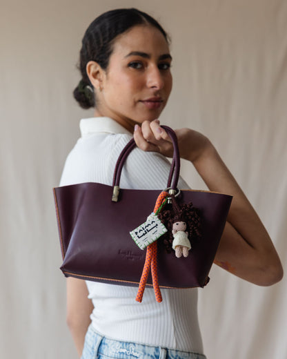 Llavero Muñeca Mini Crochet