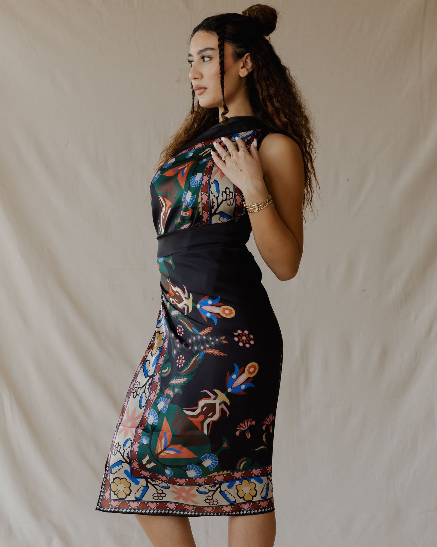 Pareo Tamara Palm negro