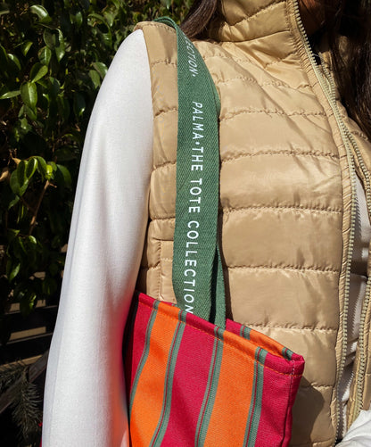 Linear Tote Orange X Fuschia