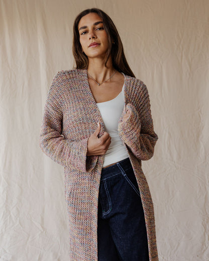 Cardigan Drift Rosa Polvoriento