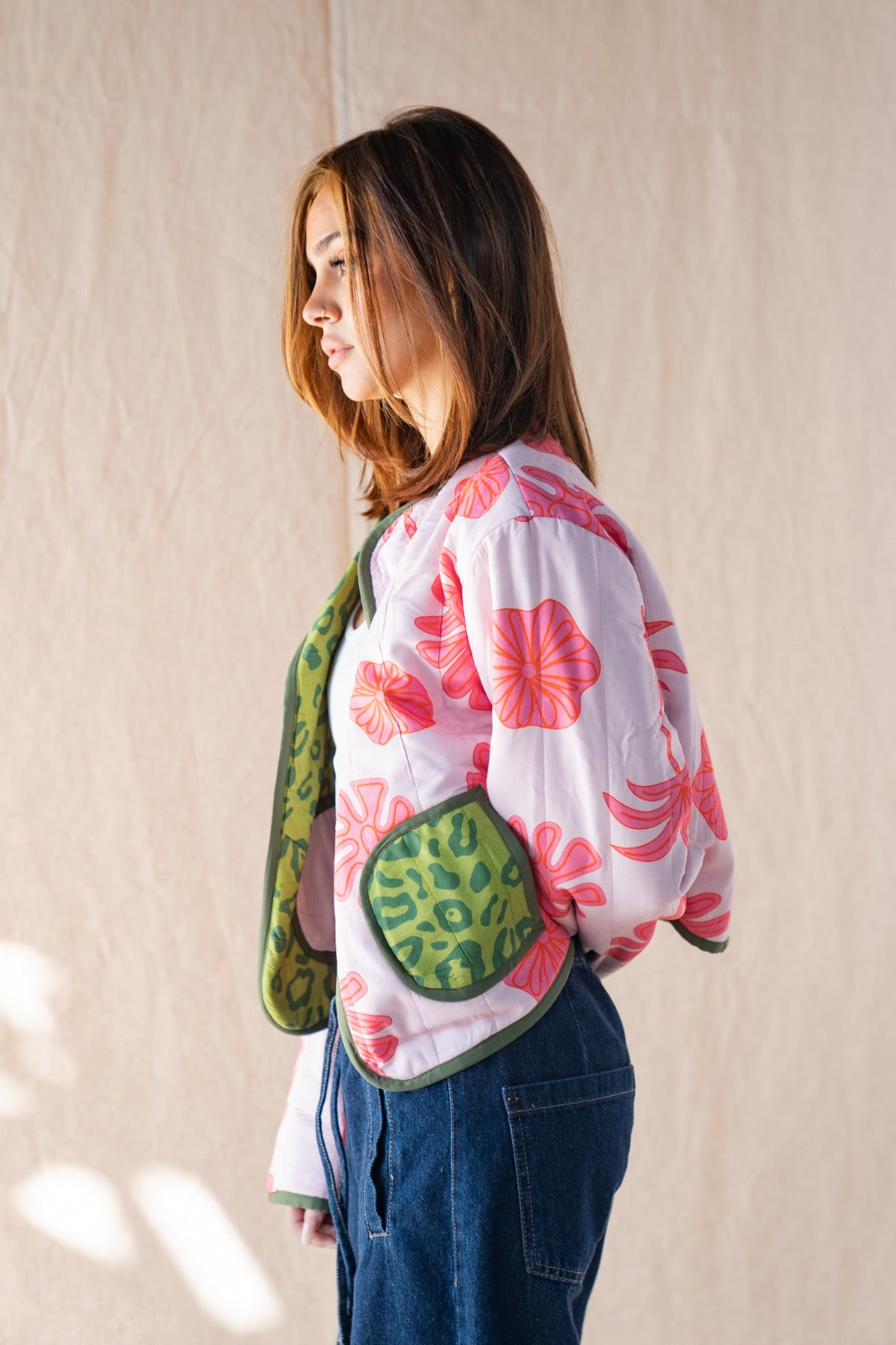 Doppelseitige Jacke „Garden Party“