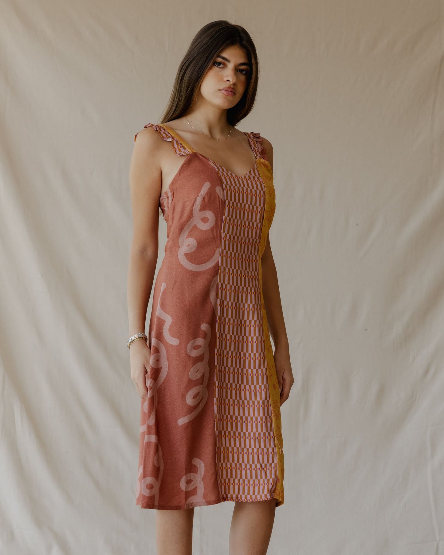 Vestido de festa Terra Patch