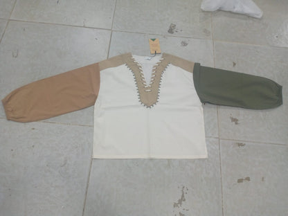 Nomad Patch Brown Blouse