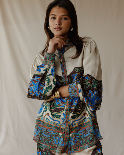 Damask Bloom Satin Set