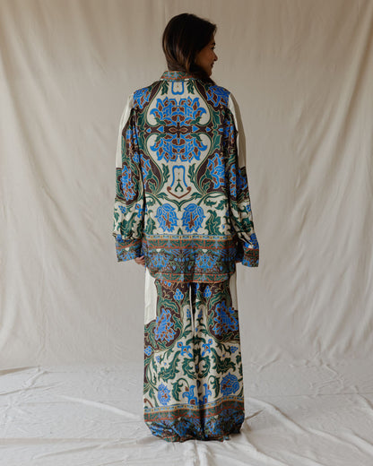 Damask Bloom Satin Set