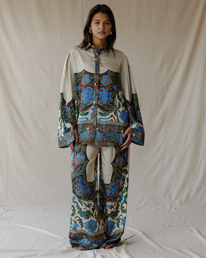 Damask Bloom Satin Set