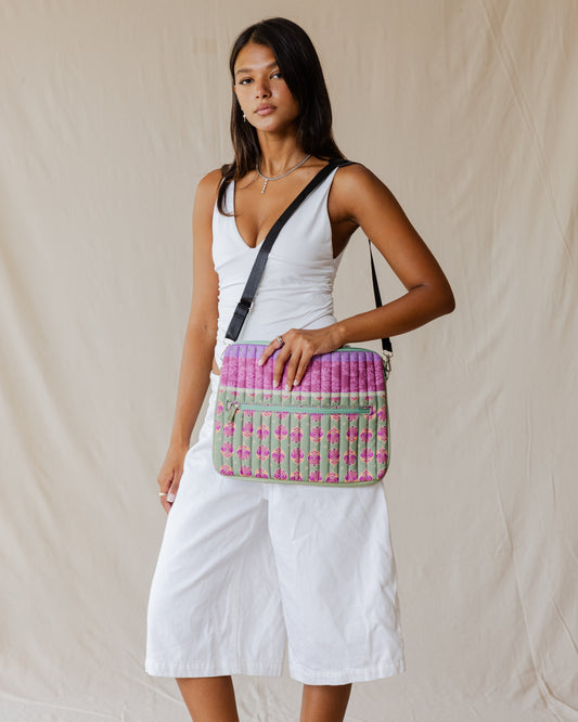 Lavender Fig Quilted Laptop Sleeve