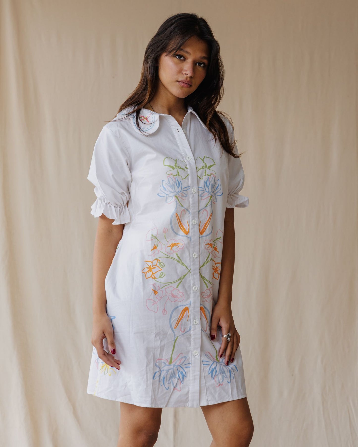 Vestido Branco Amber Garden
