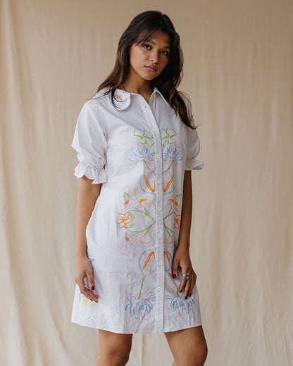 Vestido Branco Amber Garden