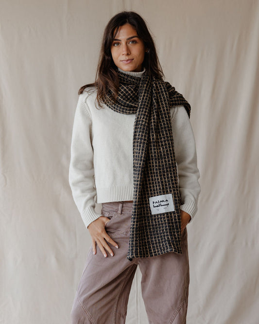 Urban Grid Winter Scarf