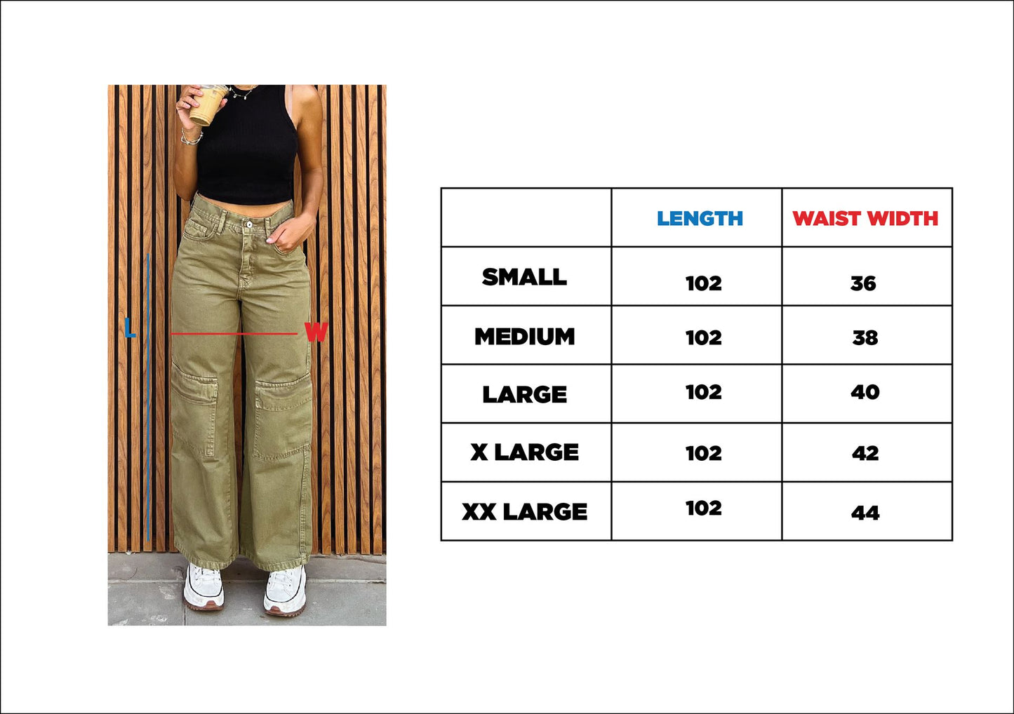 Pantaloni cargo lavati in oliva