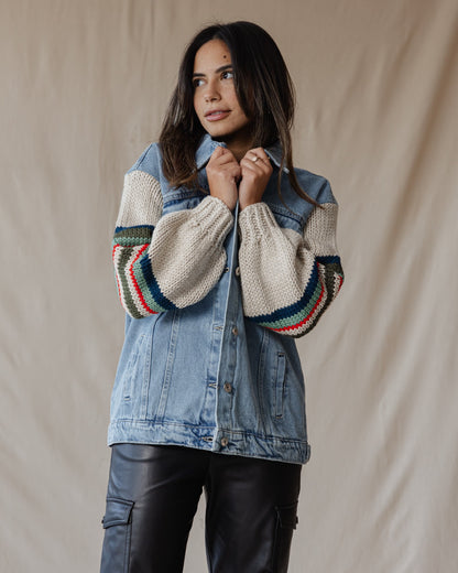Giacca in denim Ace Trico X verde