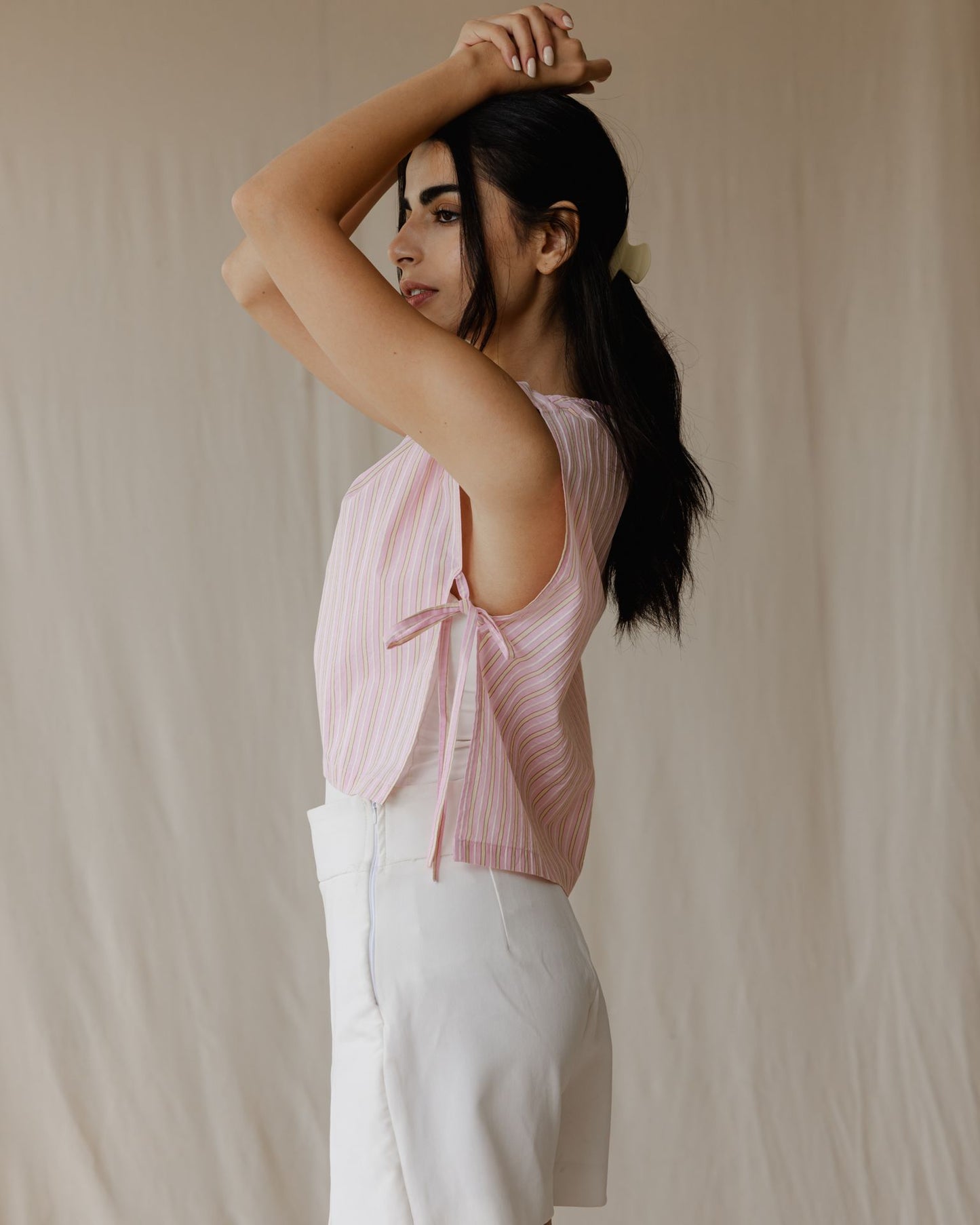 Blusa sin Mangas Sugarstripe Stories