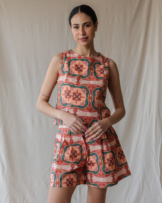 Terracotta Tiles Linen Set