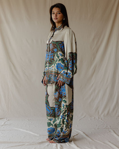 Damask Bloom Satin Set