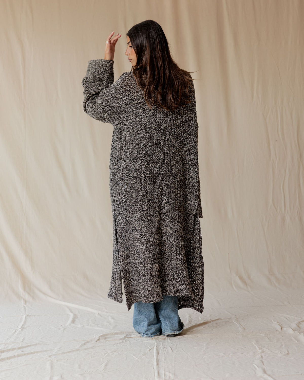Mara Black Knit Cardigan