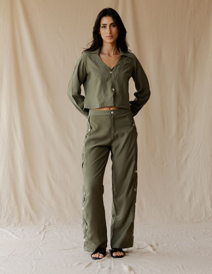 Théa Olive Shirt