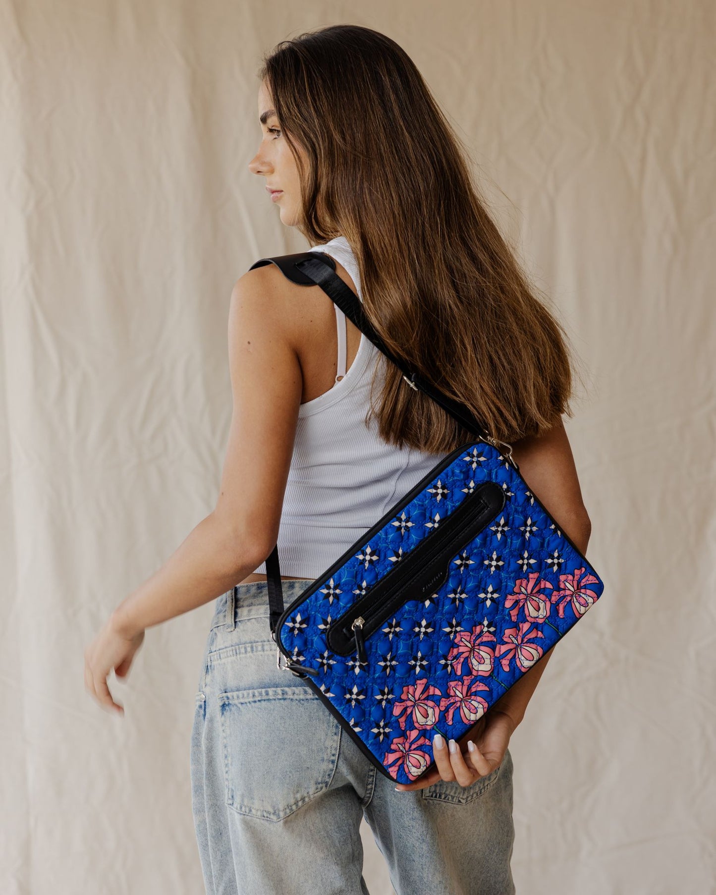 Funda Acolchada Midnight Bloom