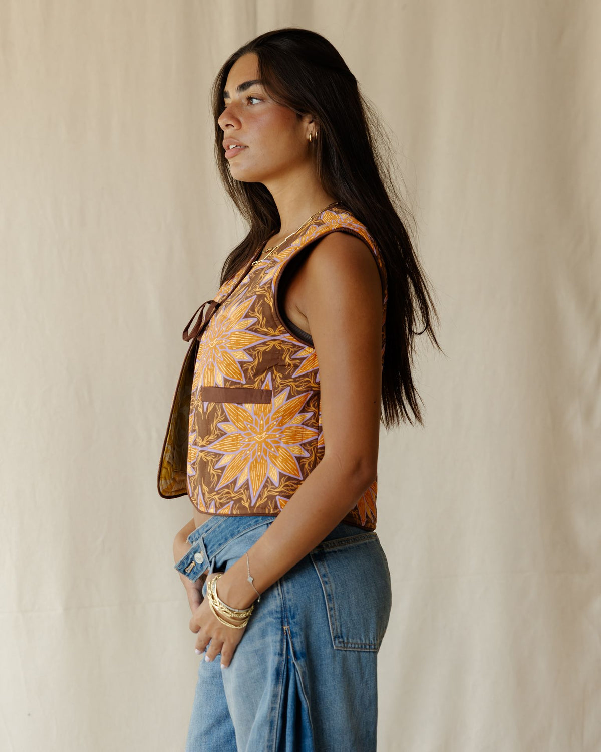 Solstice Bloom Reversible Vest